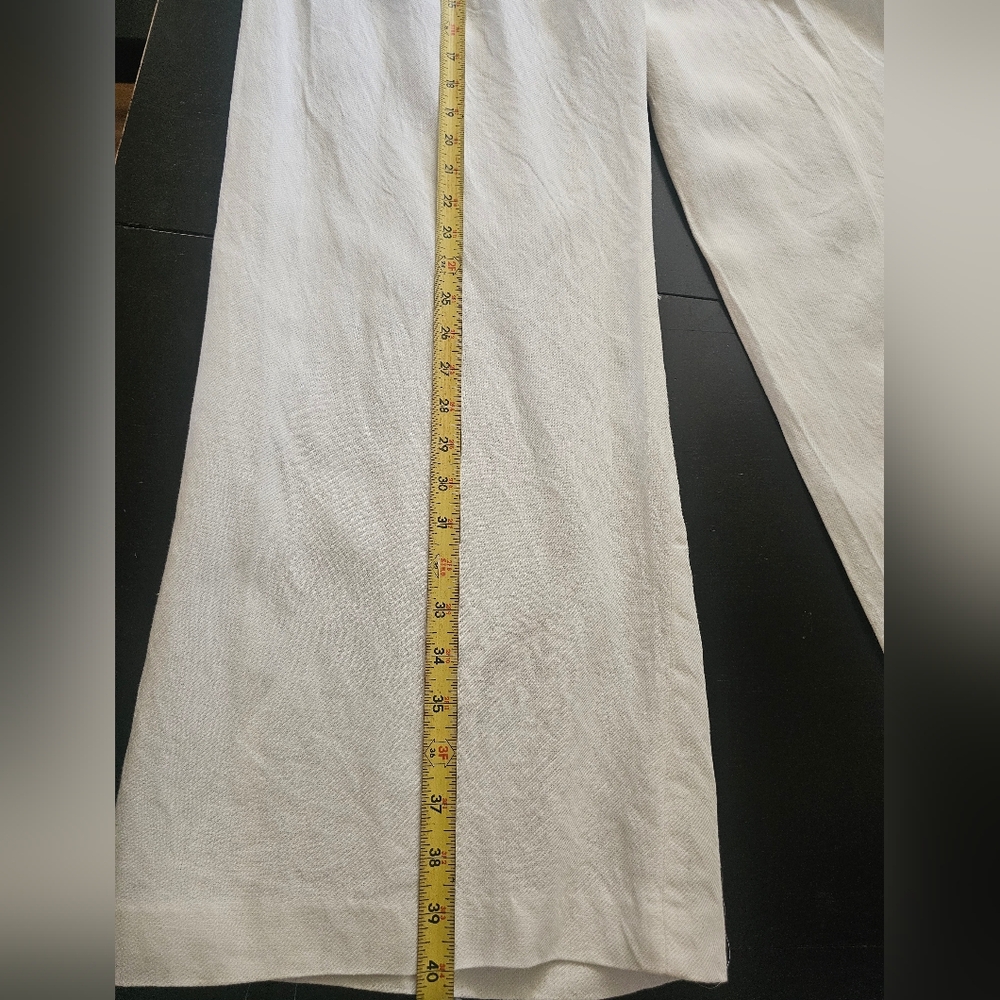 Zara Linen Pants XS Beige – NWT, Lightweight, Side Pockets Higt Weist - Picture 13 of 15